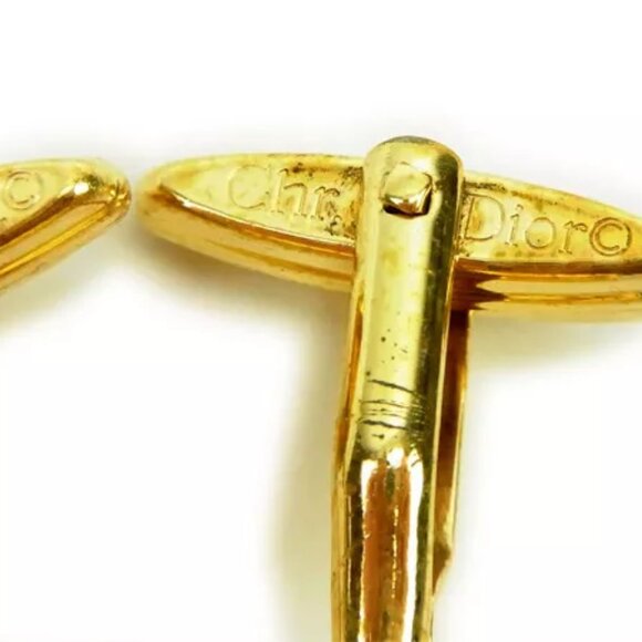 Dior cuffs Dior Logos clear Gold Woman Authentic Used Y3608 - Picture 6 of 6